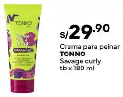 Plaza Vea Tonno crema para peinar savage curly tb oferta