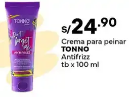 Plaza Vea Tonno crema para peinar antifrizz tb oferta