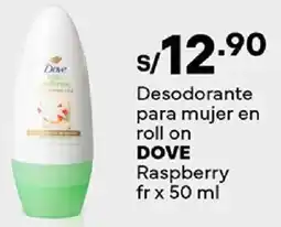 Plaza Vea Dove desodorante para mujer en roll on raspberry fr oferta
