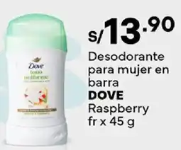 Plaza Vea Dove desodorante para mujer en barra raspberry fr oferta