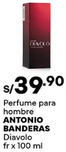 Plaza Vea Antonio banderas perfume para hombre diavolo fr oferta