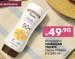Plaza Vea Hawaiian tropic bloqueador ozono fps50+ fr oferta