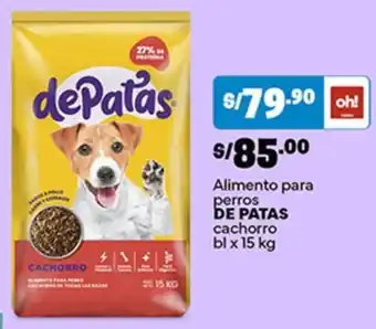 De patas alimento para perros cachorro bl