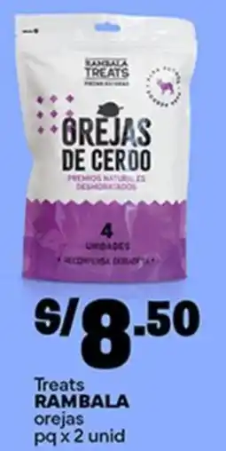 Plaza Vea Rambala treats orejas pq oferta