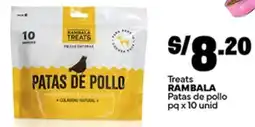 Plaza Vea Rambala treats patas de pollo pq oferta