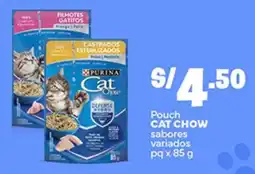 Plaza Vea Cat Chow pouch oferta