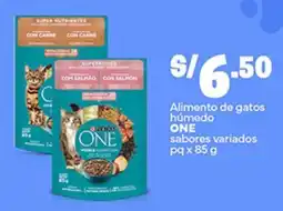 Plaza Vea One alimento de gatos humedo oferta