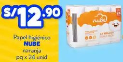 Mass Nube papel higiénico naranja pq oferta
