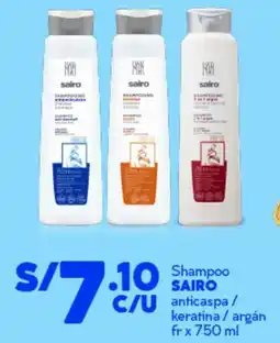 Mass Sairo shampoo anticaspa/ keratina / argán fr oferta
