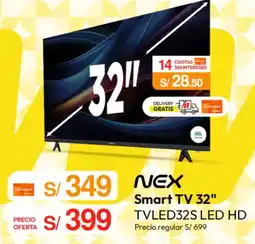 Metro Nex smart tv 32" oferta