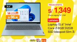 Metro Lenovo laptop 15.6" oferta