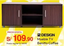 Metro Design mueble tv benitto coffee oferta
