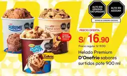 Metro D'onofrio helado premium sabores surtidos pote oferta