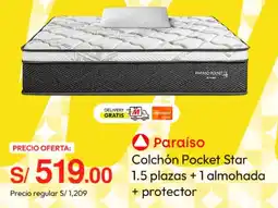Metro Paraíso colchón pocket star oferta