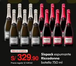Metro Riccadonna sixpack espumante botella oferta