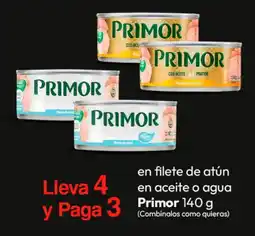Metro Primor en filete de atún en aceite o agua oferta