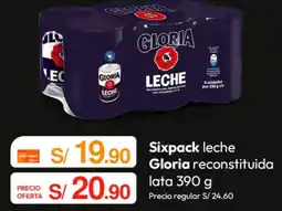 Metro Gloria leche reconstituida lata oferta