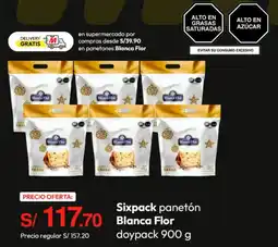 Metro Blanca flor panetón doypack oferta