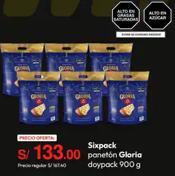 Metro Gloria panetón doypack oferta