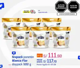 Metro Blanca flor panetón doypack oferta