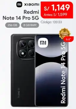 Hiraoka Redmi note 14 pro 5g oferta