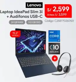 Hiraoka Lenovo laptop ideapad slim 3i oferta