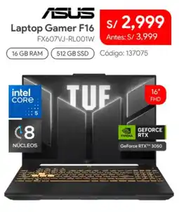 Hiraoka Asus laptop gamer f16 oferta