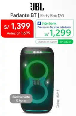 Hiraoka Jbl parlante bt party box 120 oferta