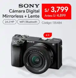 Hiraoka Sony cámara digital mirrorless + lente oferta