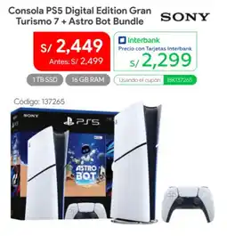 Hiraoka Sony consola ps5 digital edition gran oferta