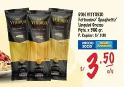 MaxiAhorro Don Vittorio fettuccini spaghetti/ linguini grosso oferta