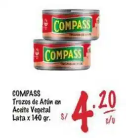 MaxiAhorro Compass trozos de atún en aceite vegetal oferta