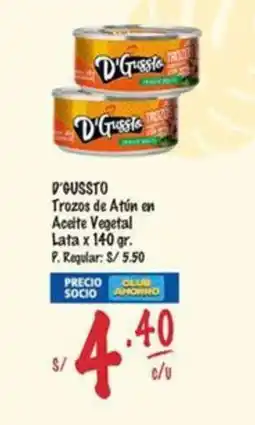 MaxiAhorro D'Gussto trozos de atún en aceite vegetal oferta