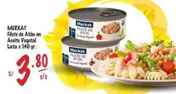 MaxiAhorro Merkat filete de atún en aceite vegetal oferta