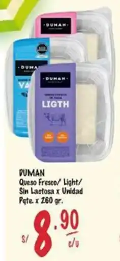MaxiAhorro Duman queso fresco/ light/ sin lactosa oferta