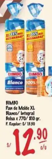 MaxiAhorro Bimbo pan de molde XL oferta