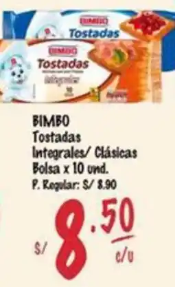 MaxiAhorro Bimbo tostadas integrales/clásicas oferta