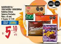MaxiAhorro Margarita/ Tentación/ Chocobum galletas dulces oferta