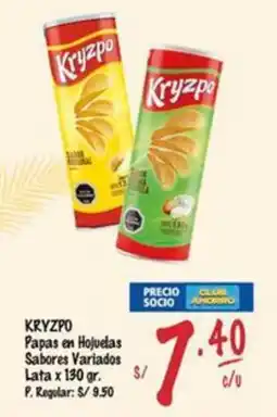 MaxiAhorro Kryzpo papas en hojuelas oferta