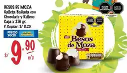 MaxiAhorro Besos de Moza galleta bañada con chocolate y relleno oferta