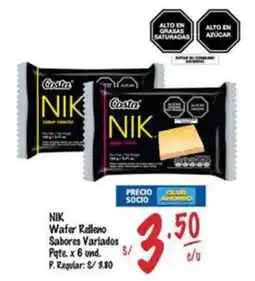 MaxiAhorro Nik wafer relleno oferta