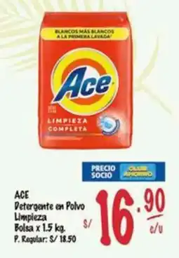 MaxiAhorro Ace detergente en polvo oferta