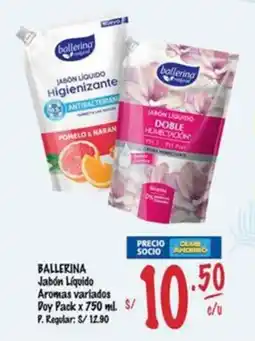 MaxiAhorro Ballerina jabon liquido oferta