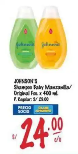 MaxiAhorro Johnson's shampoo baby oferta