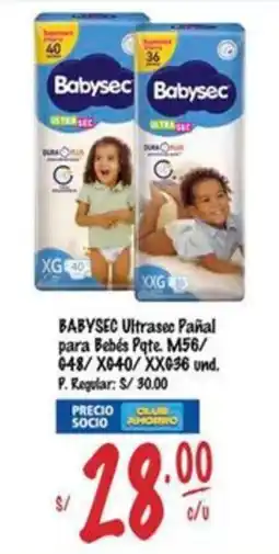 MaxiAhorro Babysec ultrasec oferta