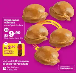 Tambo Empanadas clásicas + Coca-Cola/Inca Kola oferta
