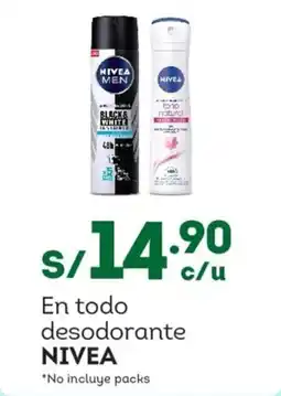 Tottus Nivea desodorante oferta