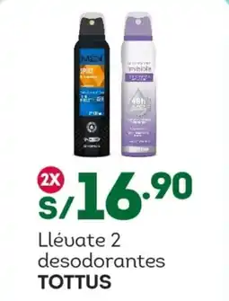 Tottus Tottus desodorantes oferta