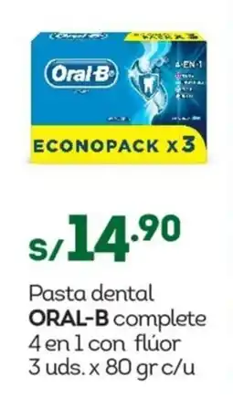Tottus Oral-B pasta dental oferta
