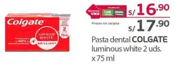 Tottus Colgate luminous white pasta dental oferta